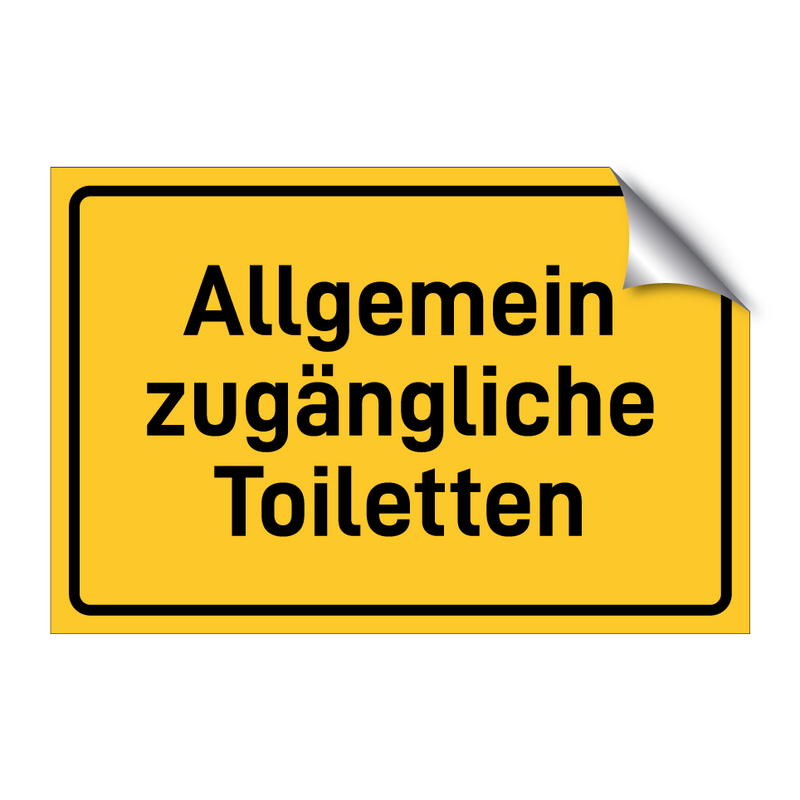 Allgemein zugängliche Toiletten & Allgemein zugängliche Toiletten