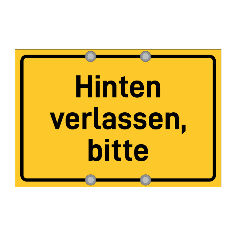 Hinten verlassen, bitte & Hinten verlassen, bitte & Hinten verlassen, bitte