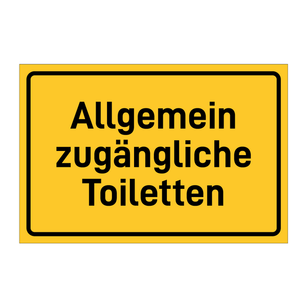 Allgemein zugängliche Toiletten & Allgemein zugängliche Toiletten