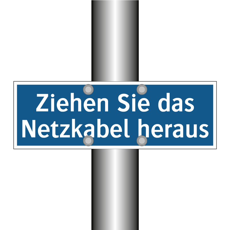 Ziehen Sie das Netzkabel heraus