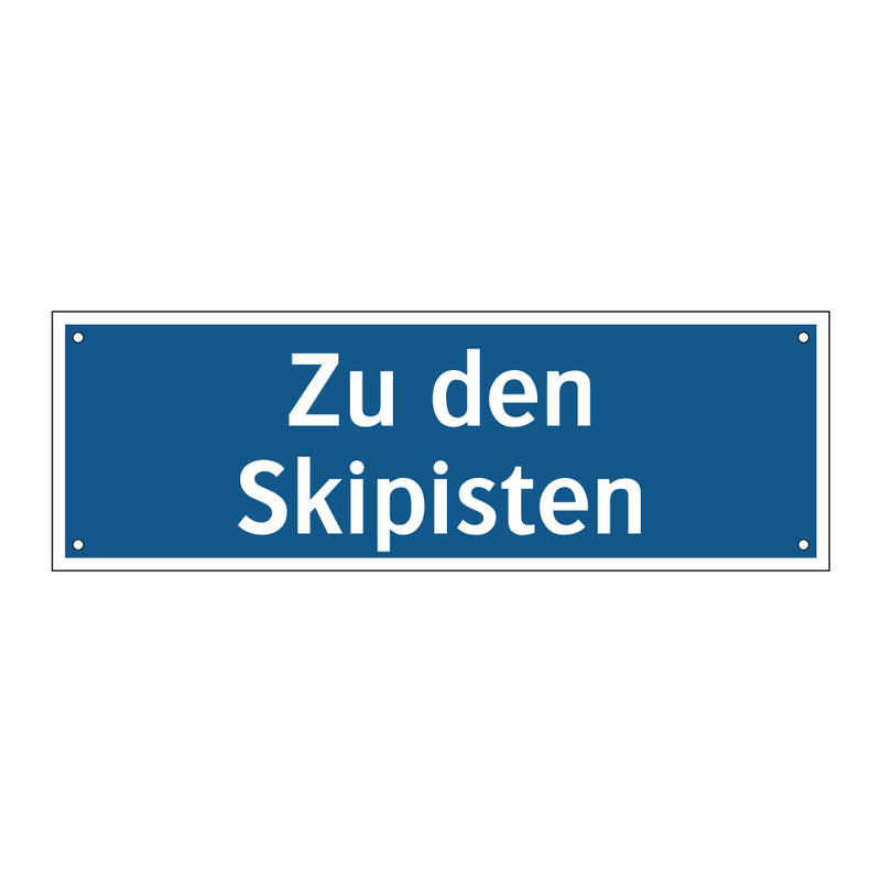 Zu den Skipisten