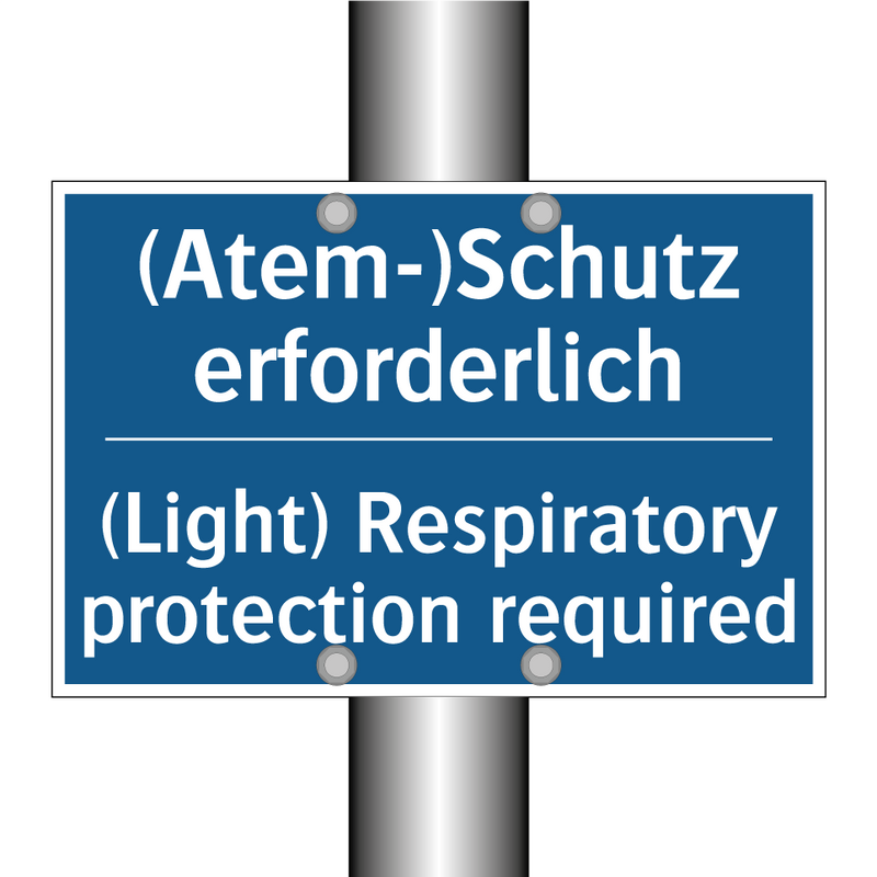 (Atem-)Schutz erforderlich - (Light) Respiratory protection /.../