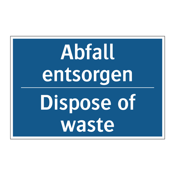 Abfall entsorgen - Dispose of waste