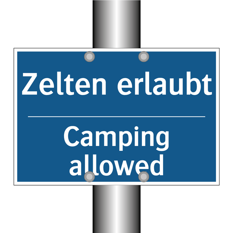 Zelten erlaubt - Camping allowed