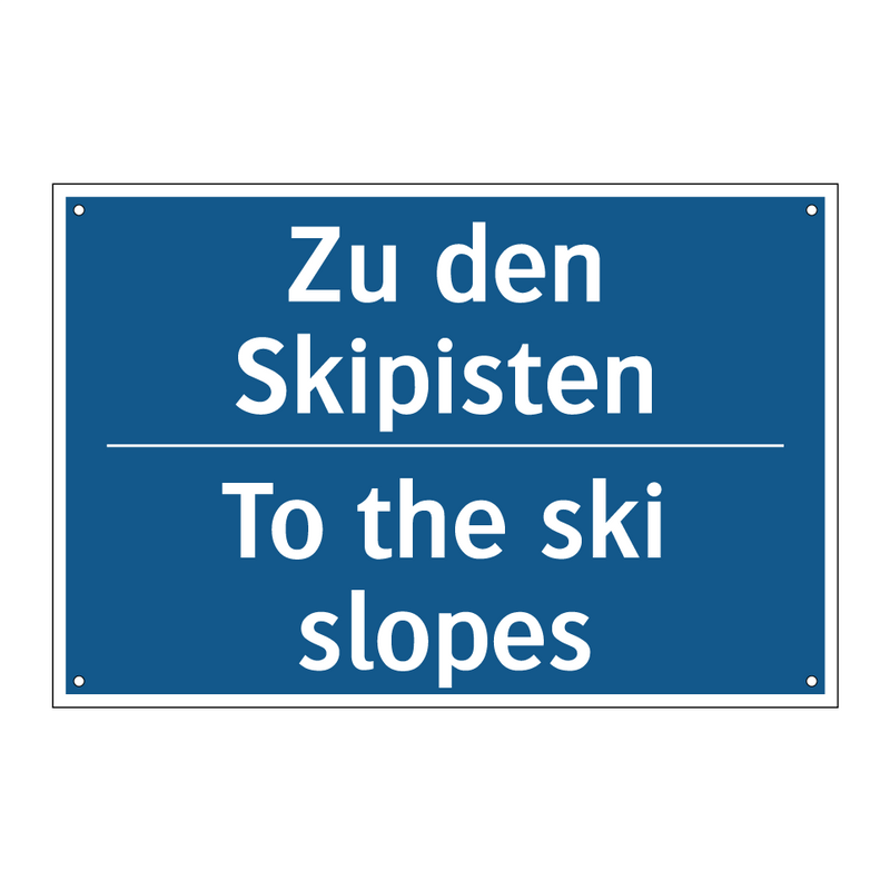 Zu den Skipisten - To the ski slopes