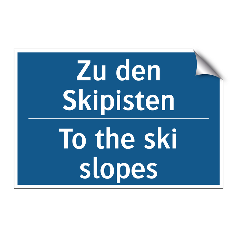 Zu den Skipisten - To the ski slopes