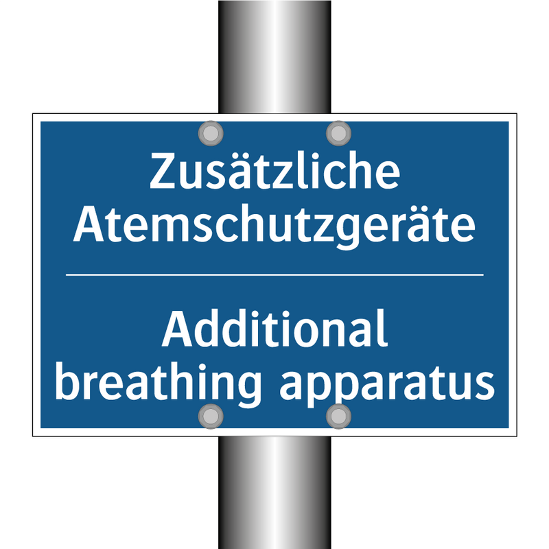 Zusätzliche Atemschutzgeräte - Additional breathing apparatus