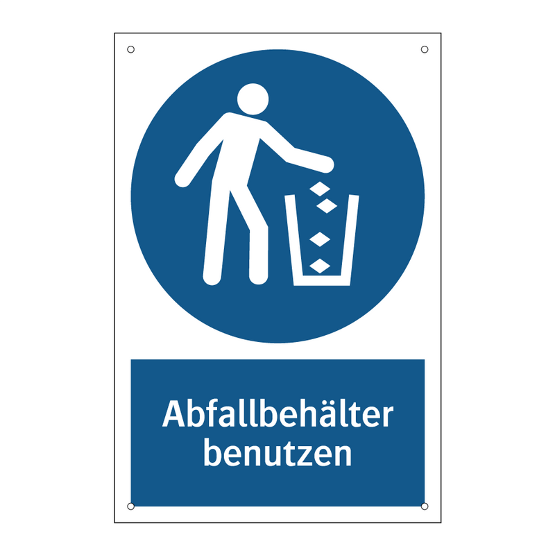 Abfallbehälter benutzen