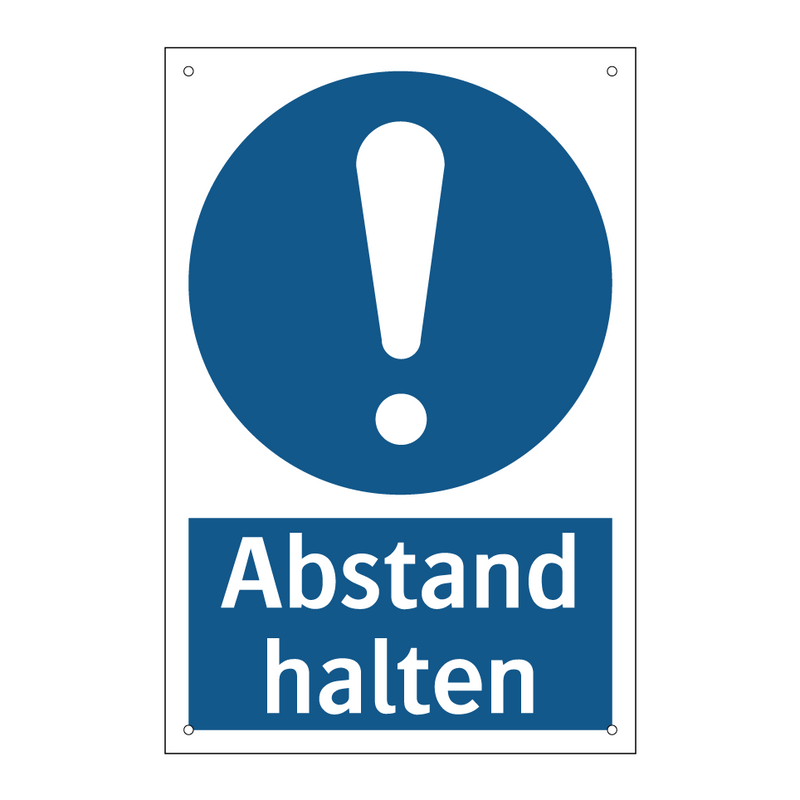 Abstand halten