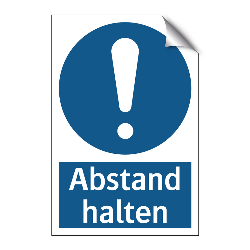 Abstand halten