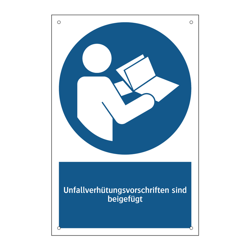 Unfallverhütungsvorschriften sind beigefügt