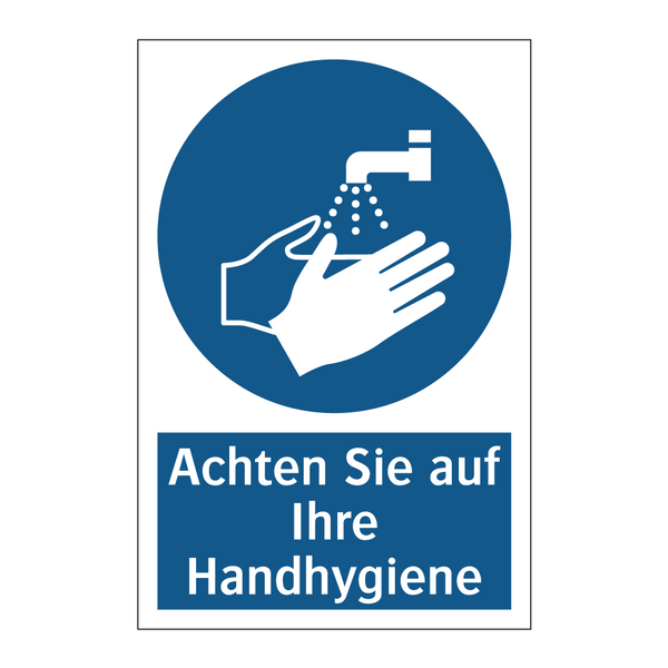 Achten Sie auf Ihre Handhygiene