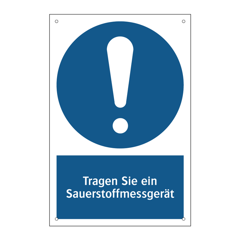 Tragen Sie ein Sauerstoffmessgerät