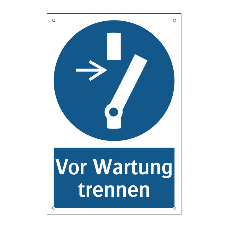 Vor Wartung trennen