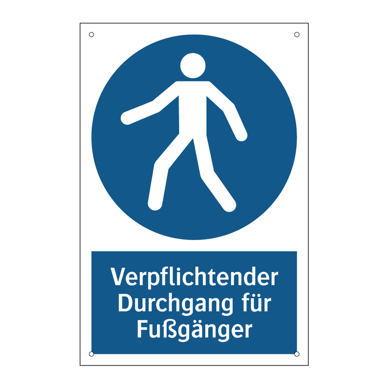 Verpflichtender Durchgang für Fußgänger