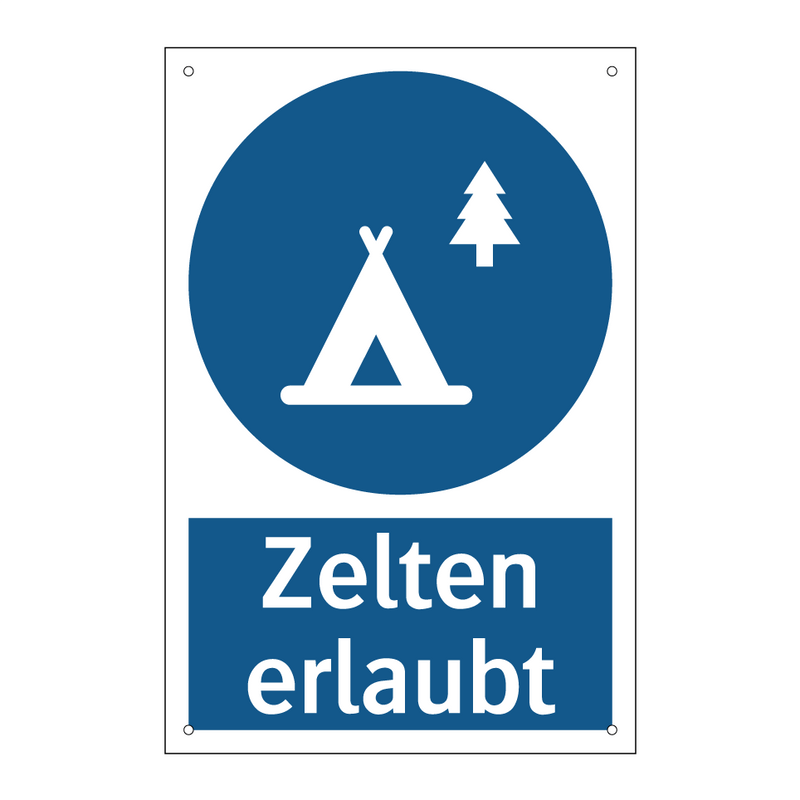 Zelten erlaubt