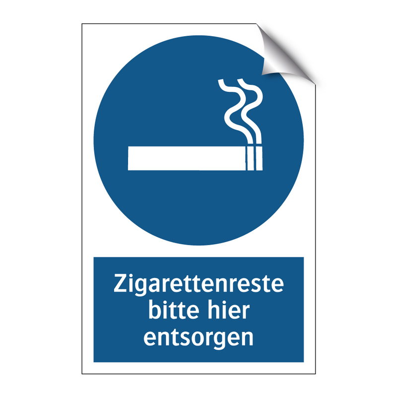 Zigarettenreste bitte hier entsorgen