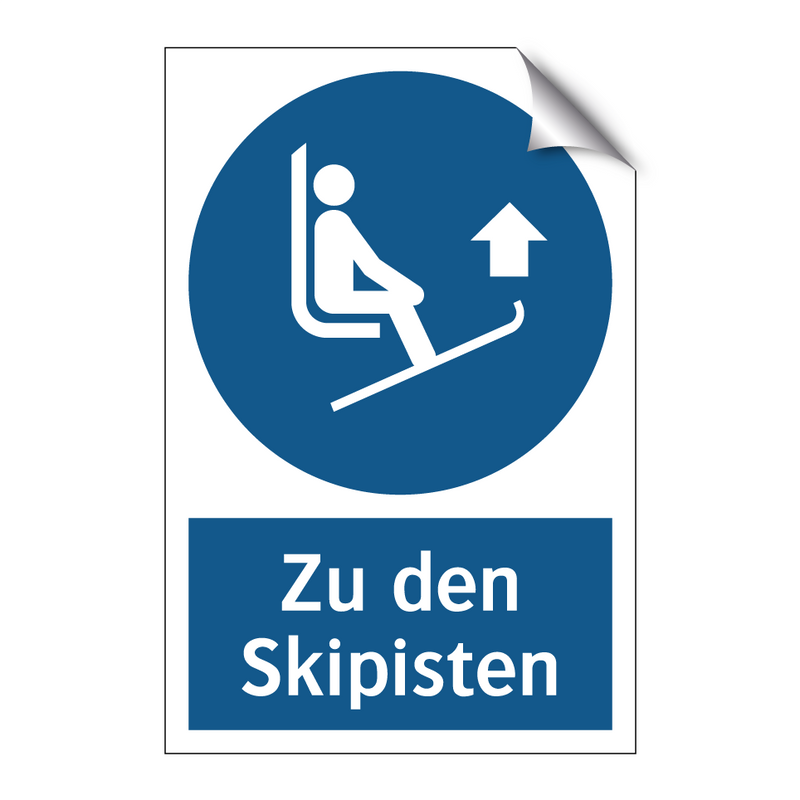 Zu den Skipisten