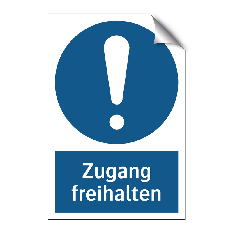 Zugang freihalten