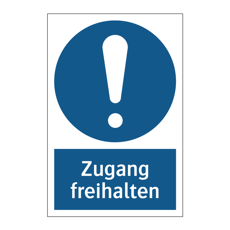 Zugang freihalten