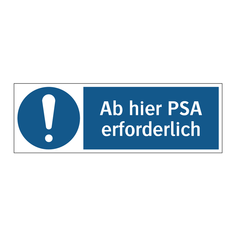 Ab hier PSA erforderlich