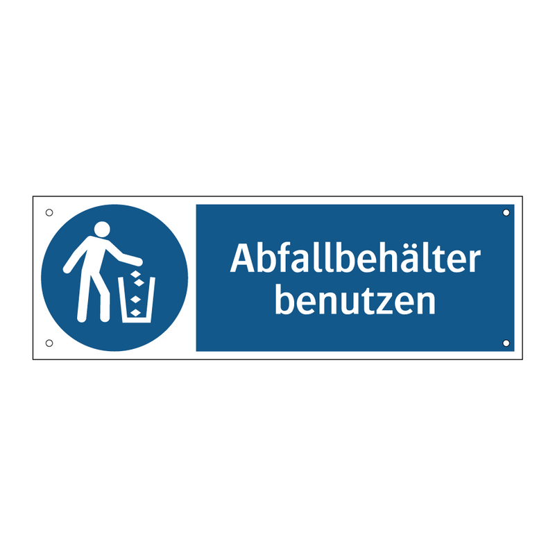 Abfallbehälter benutzen