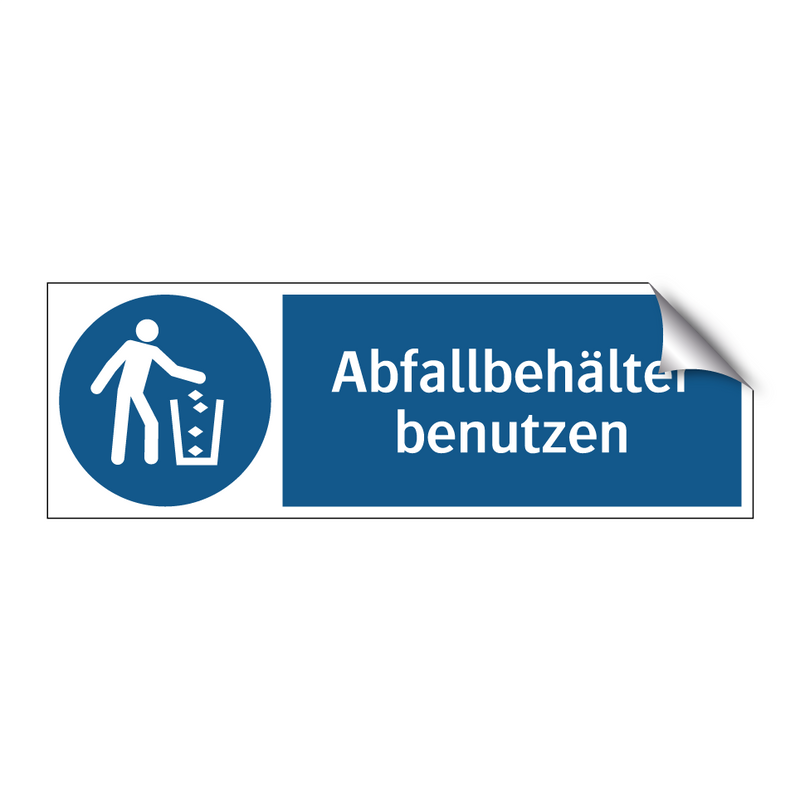 Abfallbehälter benutzen