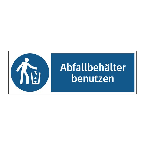 Abfallbehälter benutzen