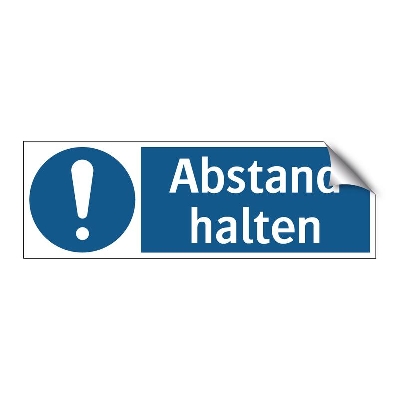 Abstand halten