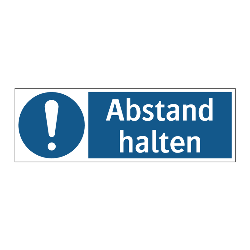 Abstand halten