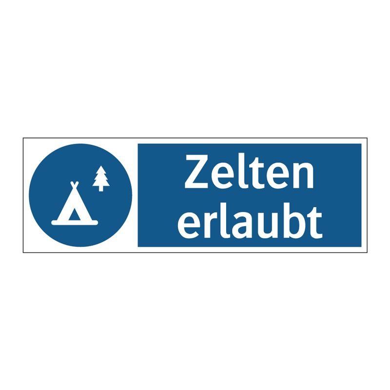 Zelten erlaubt