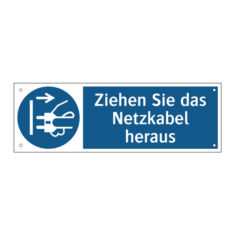 Ziehen Sie das Netzkabel heraus