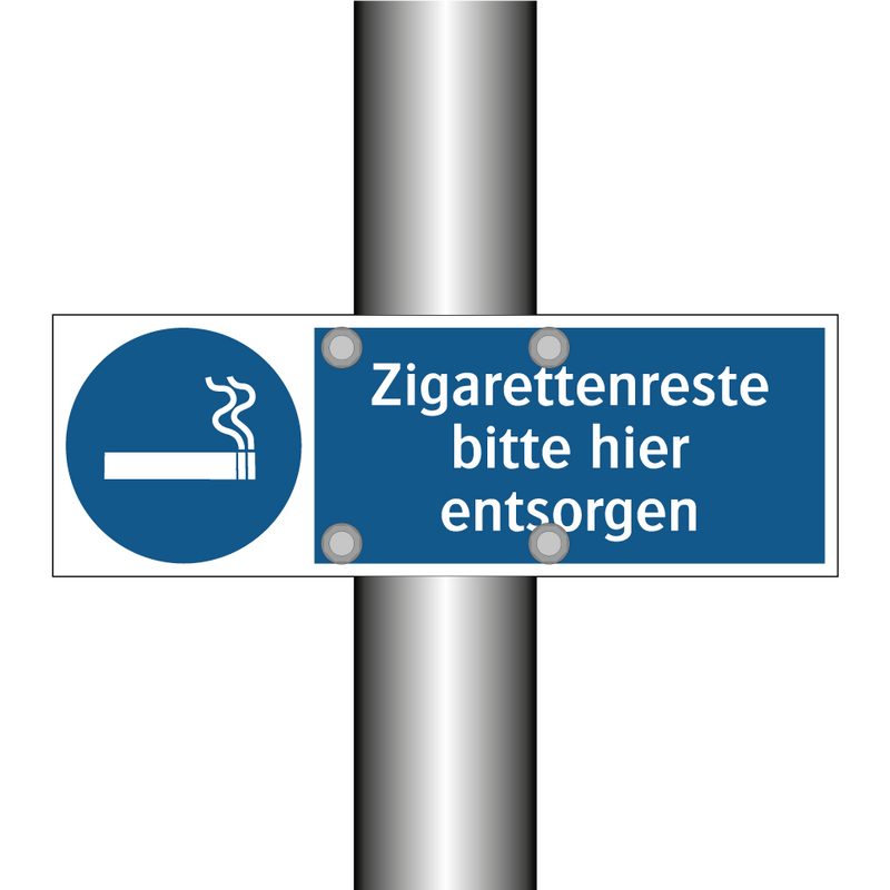 Zigarettenreste bitte hier entsorgen