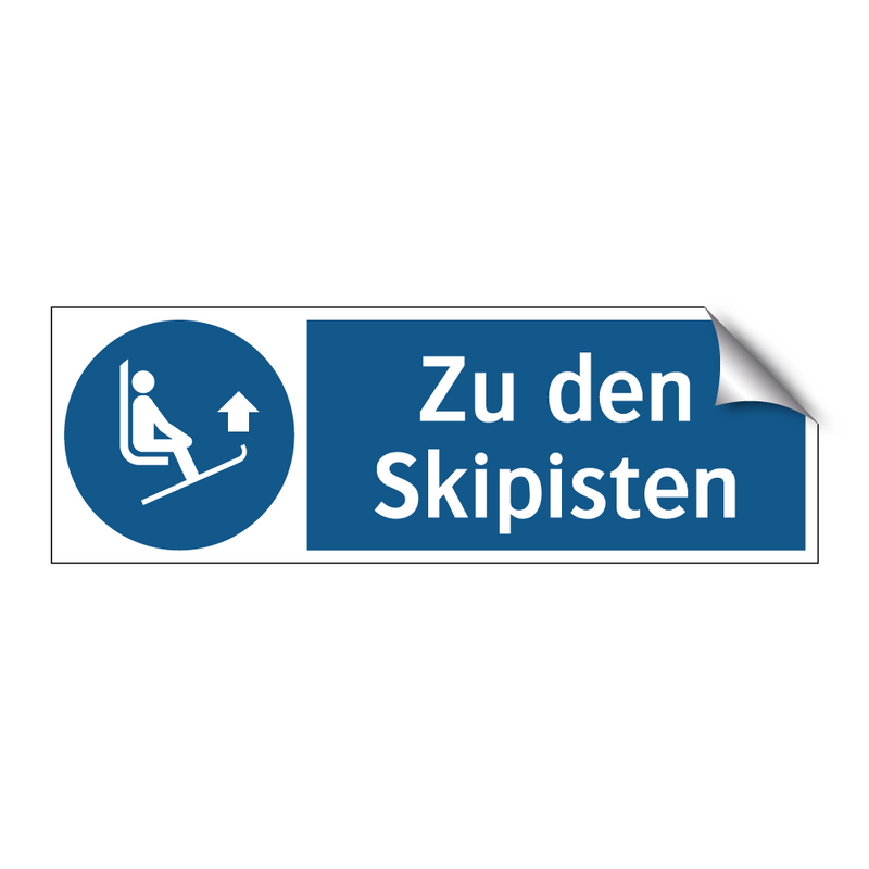 Zu den Skipisten