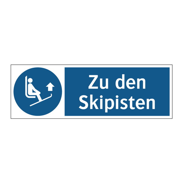 Zu den Skipisten