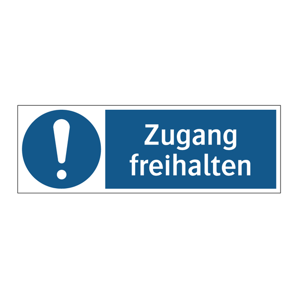 Zugang freihalten