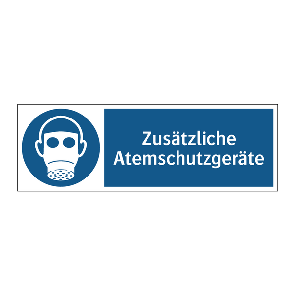 Zusätzliche Atemschutzgeräte