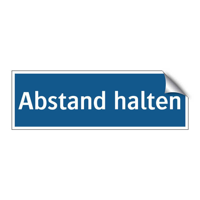 Abstand halten