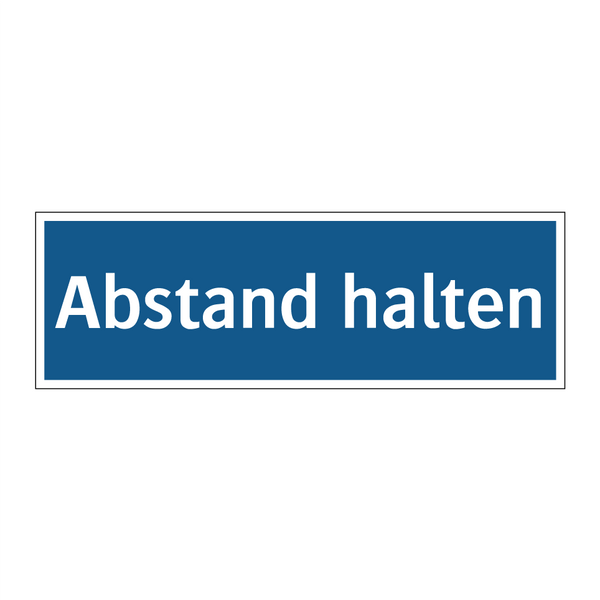 Abstand halten