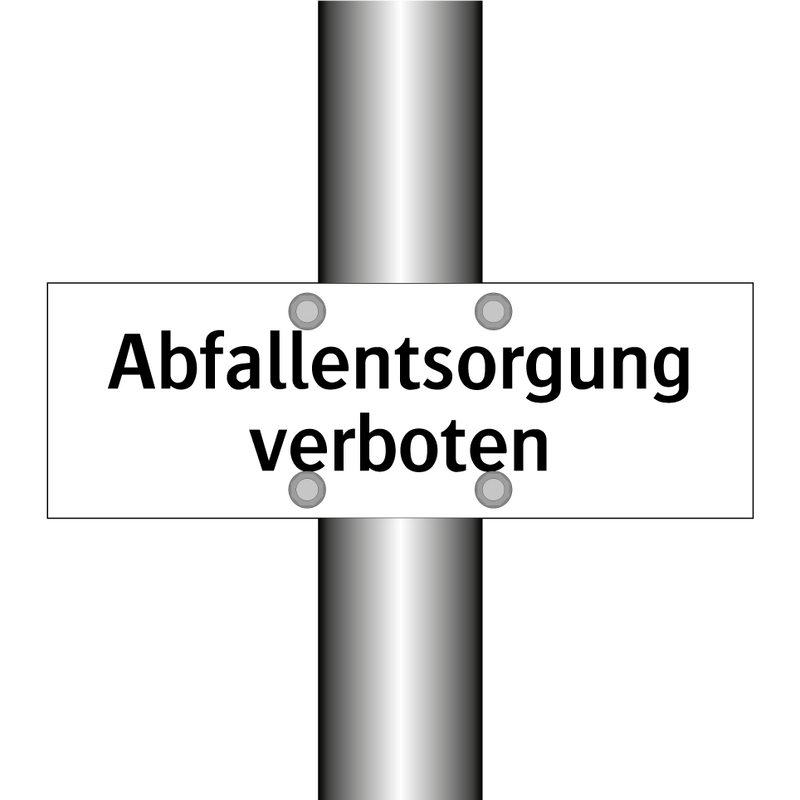 Abfallentsorgung verboten