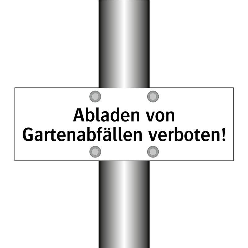 Abladen von Gartenabfällen verboten!