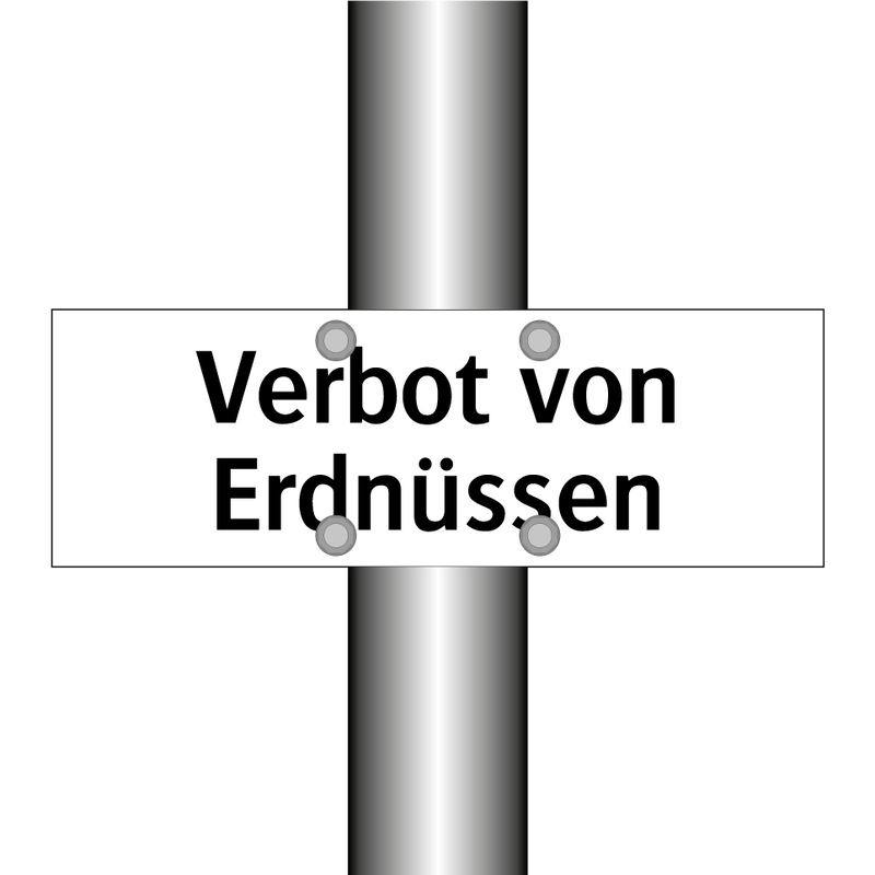 Verbot von Erdnüssen