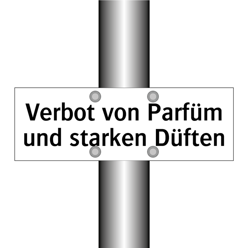 Verbot von Parfüm und starken Düften