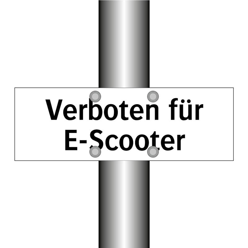 Verboten für E-Scooter