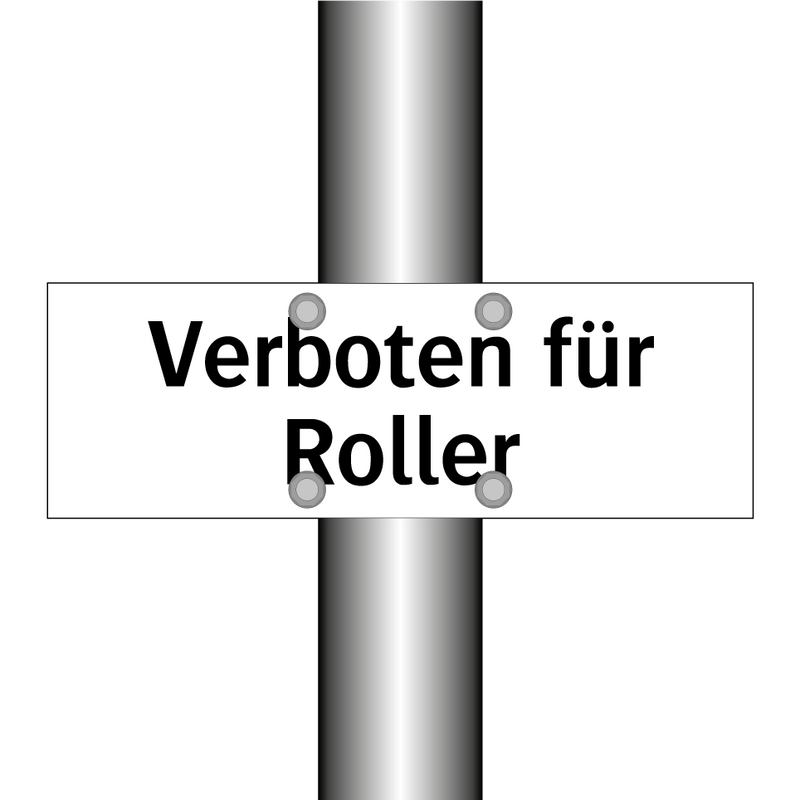 Verboten für Roller