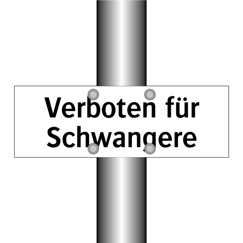 Verboten für Schwangere