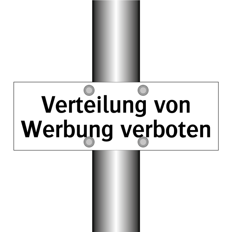 Verteilung von Werbung verboten