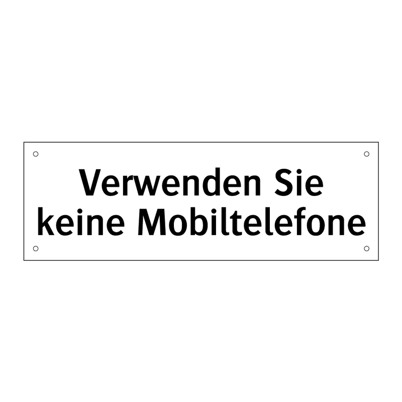 Verwenden Sie keine Mobiltelefone