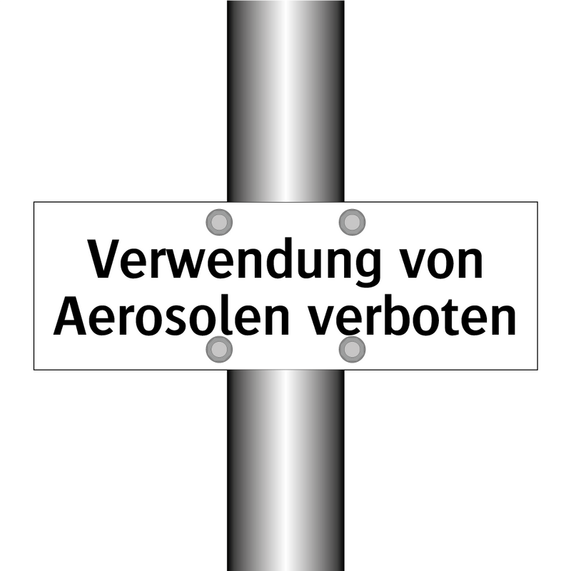 Verwendung von Aerosolen verboten