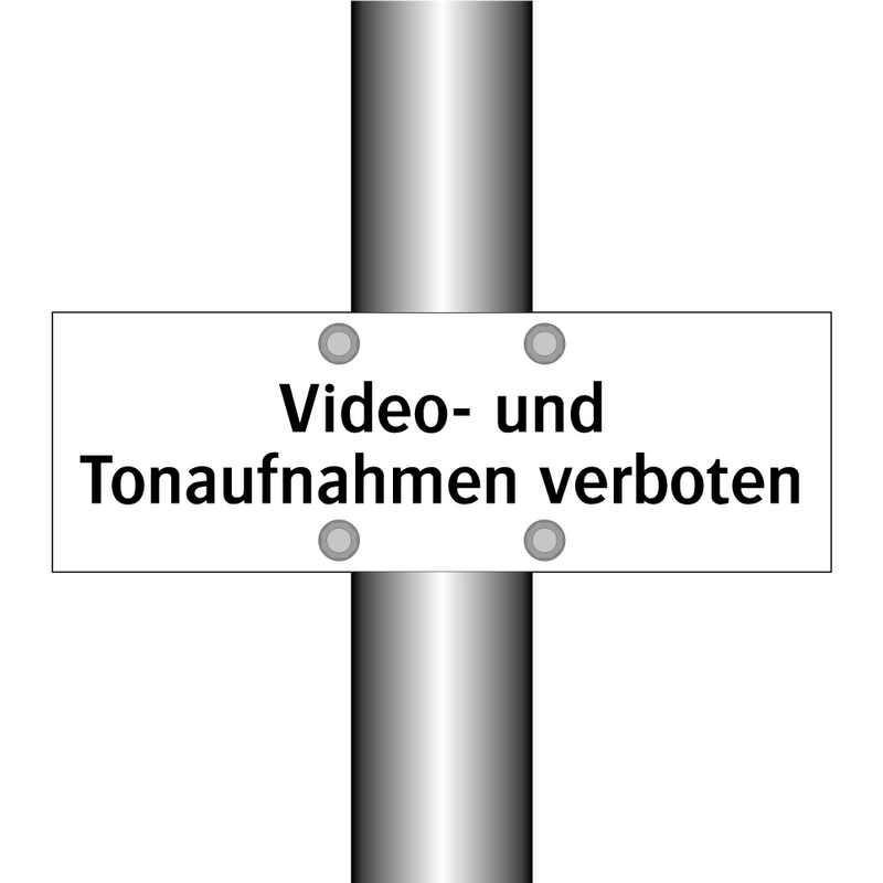 Video- und Tonaufnahmen verboten